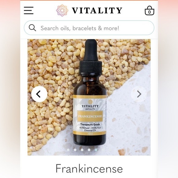 VITALITY Other - VITALITY EXTRACTS FRANKINCENSE - NEW - PURE ESSENTIAL OIL ALL NATURAL PLANT